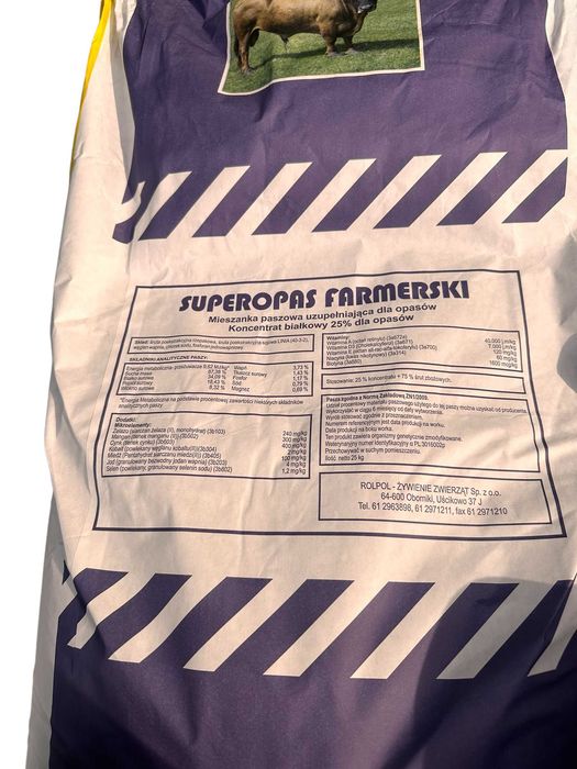 Superopas Farmerski Rolpol 25kg koncentrat dla opasów
