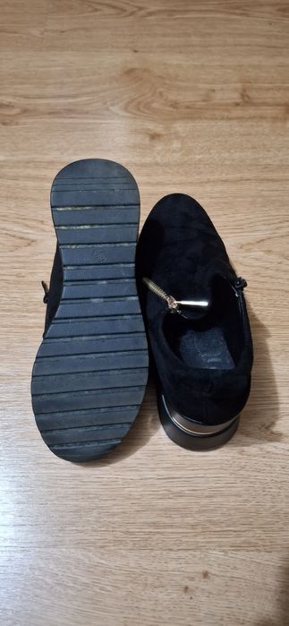 czarne botki do kostki