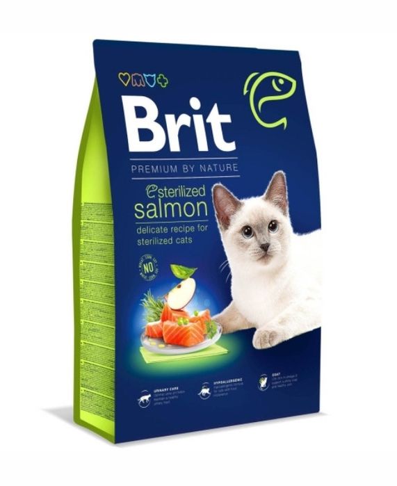 Brit Premium by Nature Cat Sterilized Salmon лосось для стерилізованих