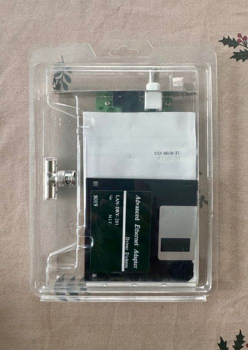 Езернет Карта ISA Ethernet Card 10Mbps BNC/RJ 8019R ISA