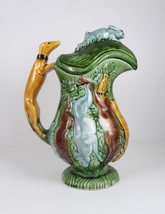 Jarro de caça - faiança das Caldas da Rainha