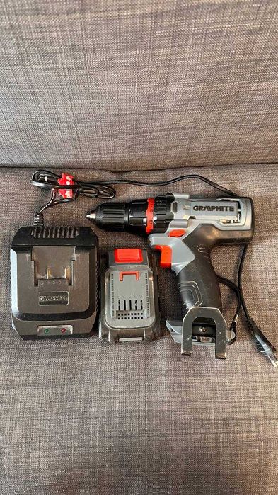 Wkrętarka Graphite 58G022 18V Energy+ Zestaw Aku Ładowarka Stan BDB