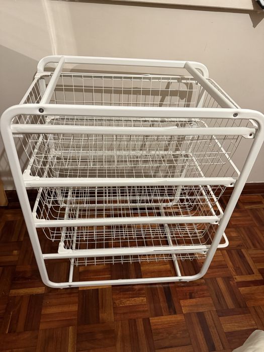 Gavetas de arrumacao metal