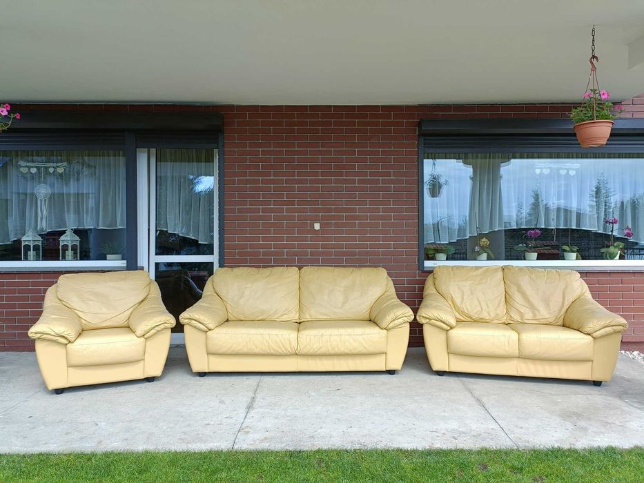 Sprzedam wypoczynek ze skóry-Skóra -skórzany –skórzana -skórzane