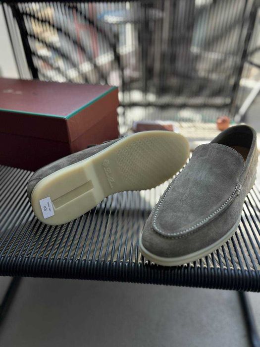 Замшевые мокасины Loro Piana мужские лоферы Лоро Пиана ob395