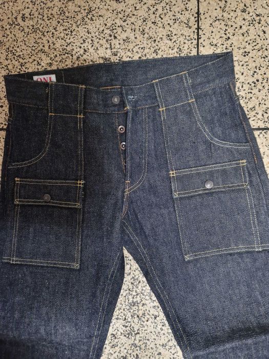 Calças de ganga ONI 107ZR 20oz 'Secret Denim' Regular Tapered