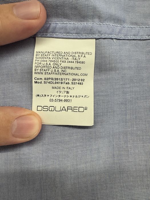 Блакитна Сорочка Dsquared (оригінал)