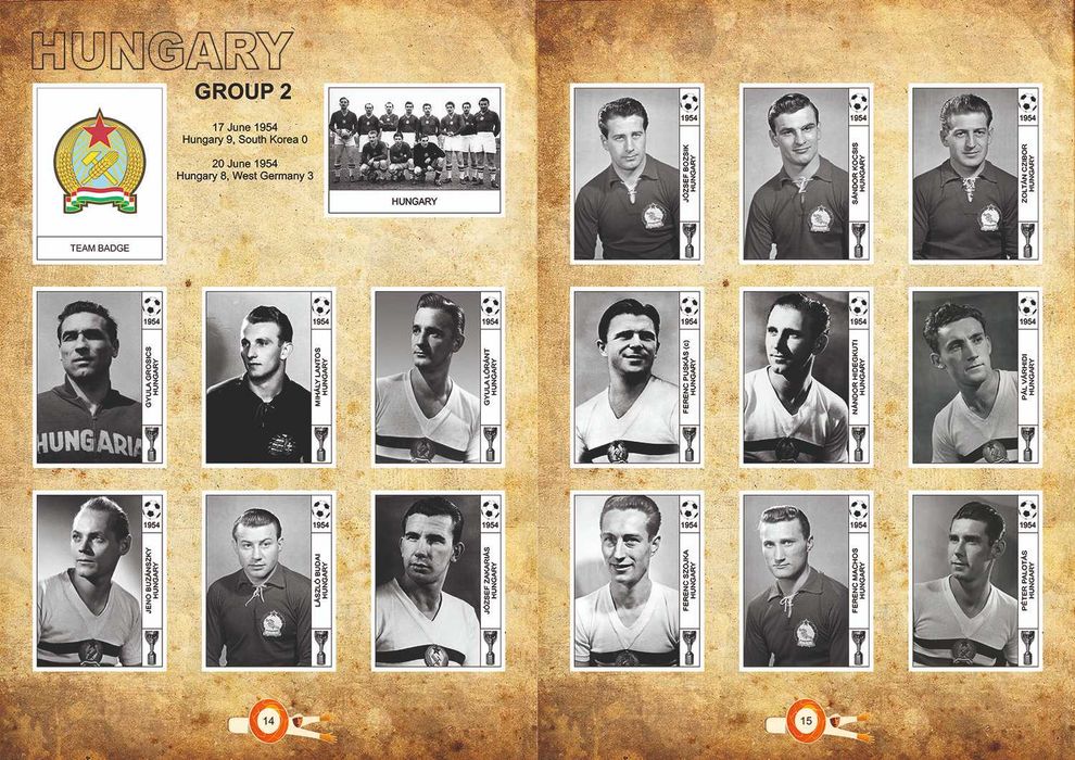 Caderneta completa Mundial Suiça 1954