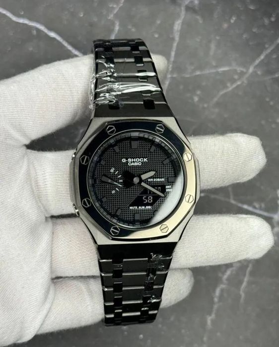 Оригинальные часы Casio GA 2100 Custom Металические