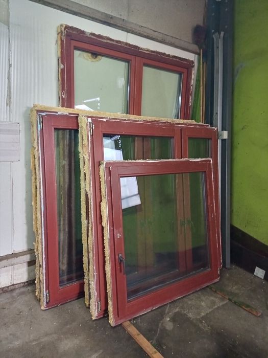 Okna drewniane z demontażu