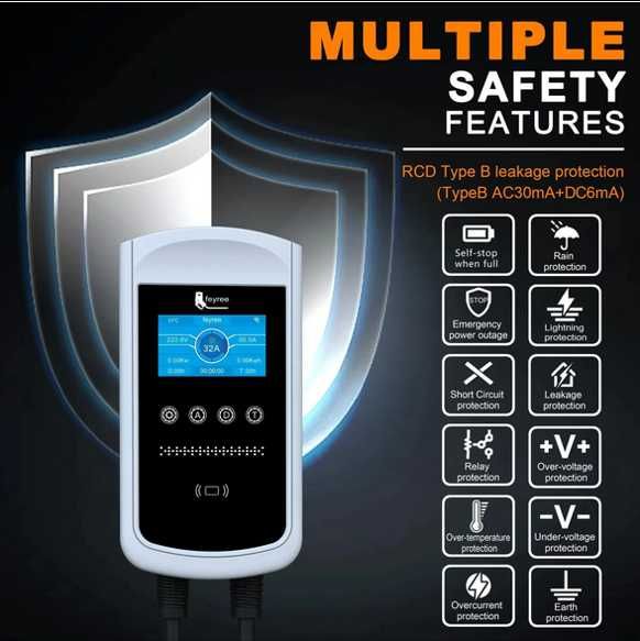 Wallbox Carregador 11 kw - 16 A - C/ APP - Elétricos Híbridos