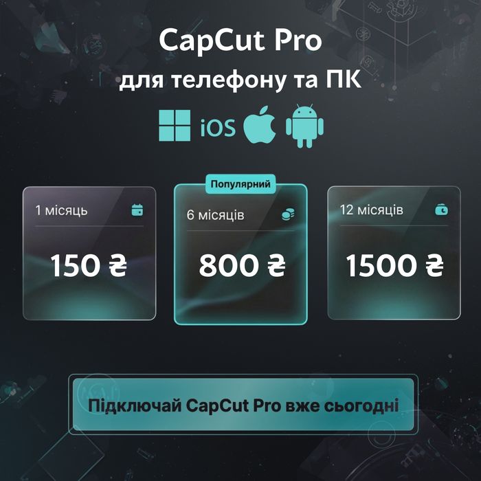 Підписка Capcut Pro