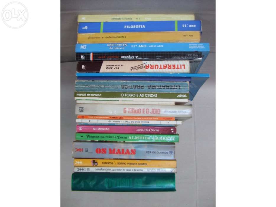 Livros Escolares de Português e Filosofia