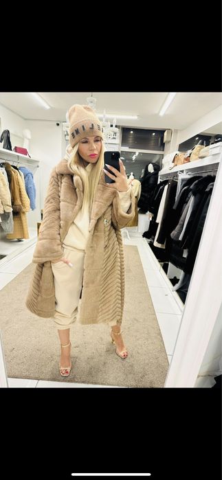 Kozuch damski szary kolor