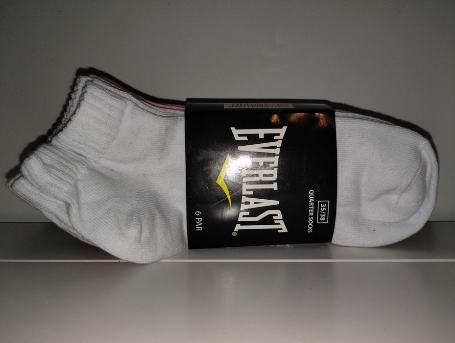 Nowe 6par w rozmiarze 35-38 kolorowe skarpetki od Everlast