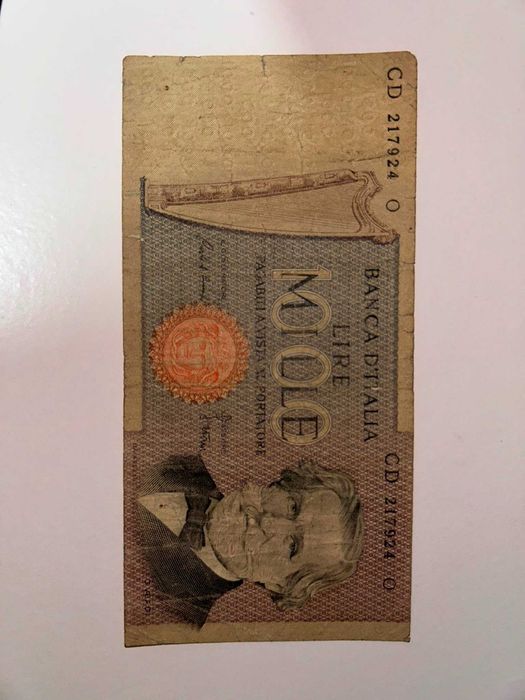 1 000 lire Itália 26/02/1969 RARA