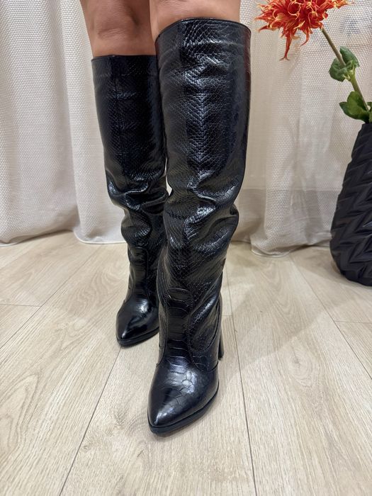 Шкіряні чоботи, євро зима, 35 р