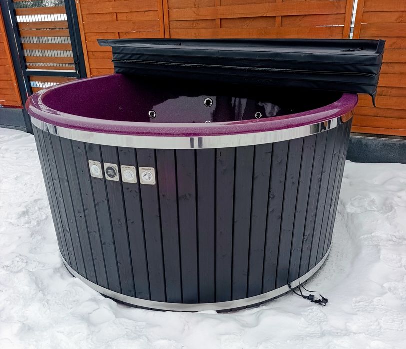 HotTub Balia Ogrodowa Bania Jacuzzi SPA PIEC XXL NOWA 200cm