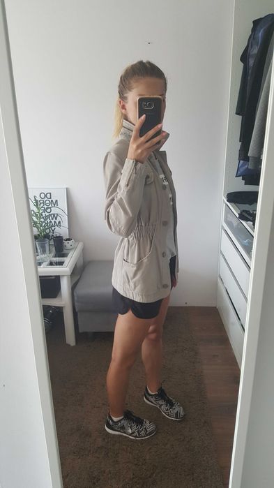 Top Secret przejściowa kurtka narzutka parka bawełna rozmiar XS