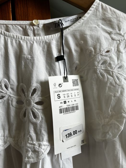 Przepiękna nowa bluzka ZARA boho super jakość! S/M