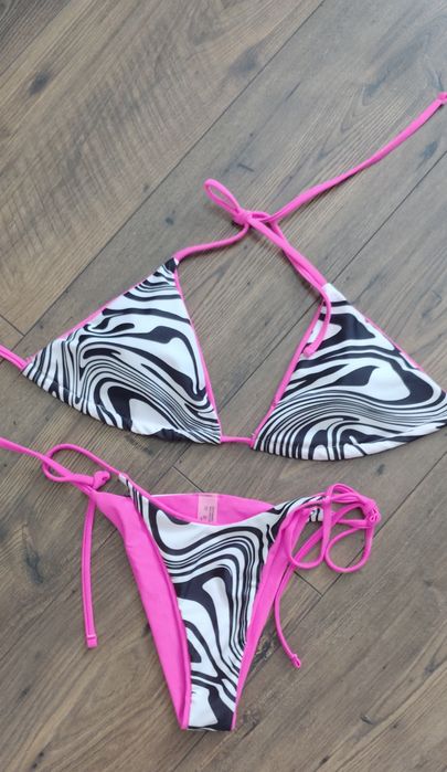 Bikini zebra wiazane
