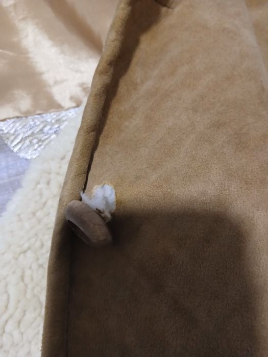 Casaco em Pele e Lã