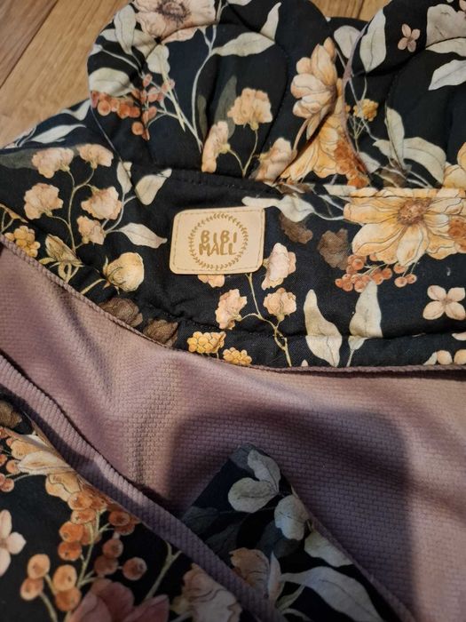 Otulacz Bibi Mall do fotelika samochodowego - zimowy, pudrowy róż