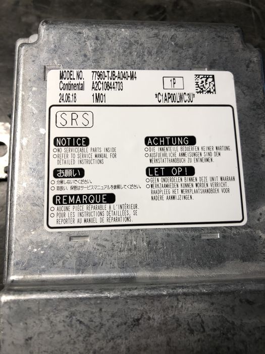 SRS Airbag ремонт, відновлення блоків