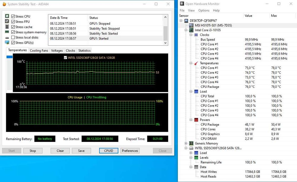 Міні ПК Intel Core i3-10105 / 12Gb / 128Gb