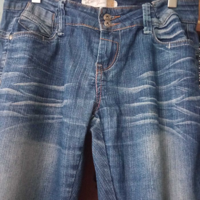 jeans damskie granatowe cienkie