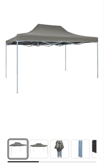 Tenda pop-up dobrável 3x4,5 m antracite NOVO - VIDAXL