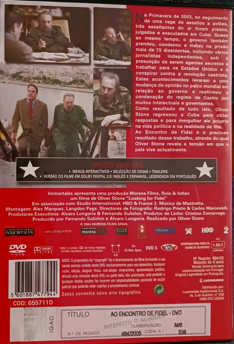 Oliver Stone. Ao encontro de Fidel.