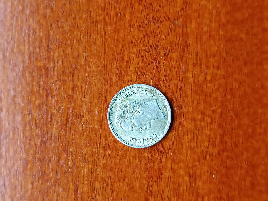 Moeda em prata Venezuela