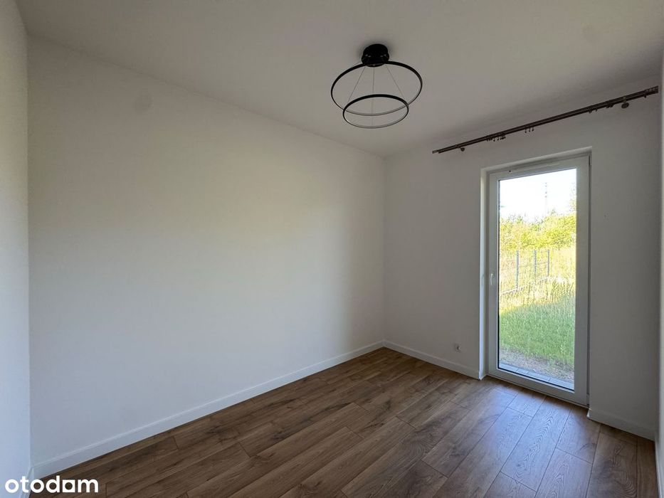 Mieszkanie bezczynszowe 3 pokoje z kominkiem, 58 m2 z własnym ogrodem