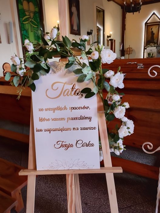 Dekoracja (w kościele,plener,sala w woj.kuj-pom)