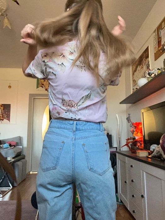 Różowa pudrowa bawełniana koszula w kwiaty xs cedar wood state