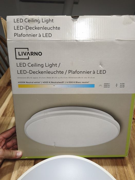 Candeeiro teto sensor novo