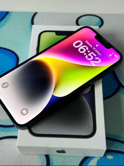 iPhone 14 128GB – Dobry stan / Pudełko / 77% baterii