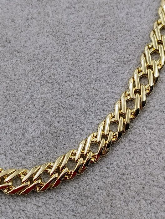 Bransoletka pozłacana 14 k długość 20 cm