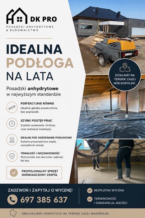 posadzka anhydrytowa•pianobeton•wylewki•pianamineralna