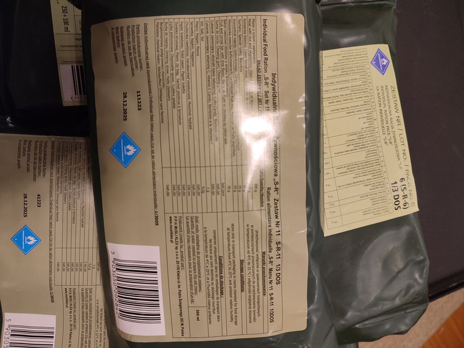 . Racje żywnościowe 5 szt.