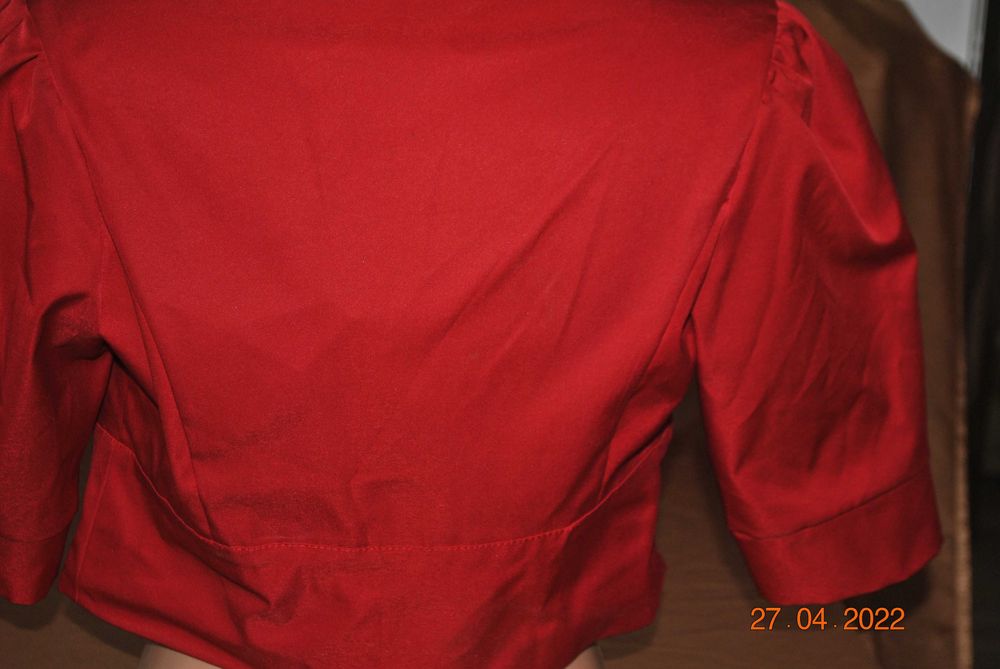 zakiet na sukienke czerwony 42