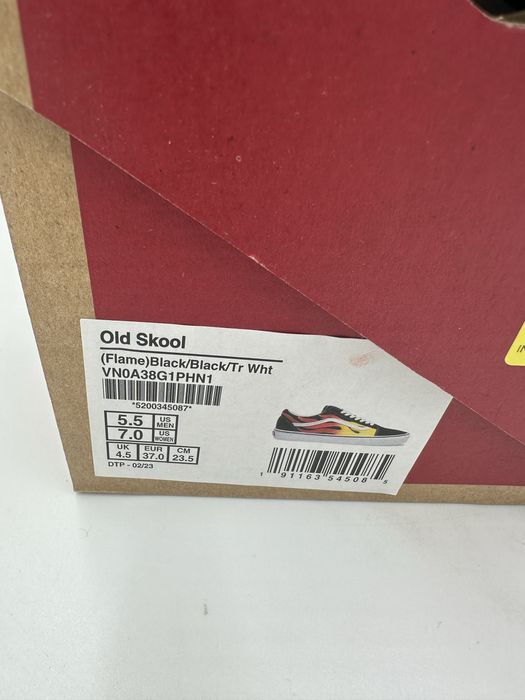 Buty Sportowe Trampki Vans Old Skool flame 37