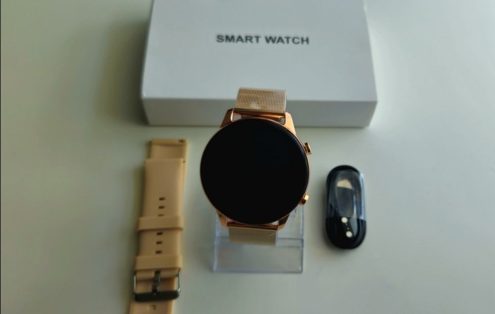 Styl, Funkcjonalność i Elegancja - Smartwatch Damski Zegarek Złoty