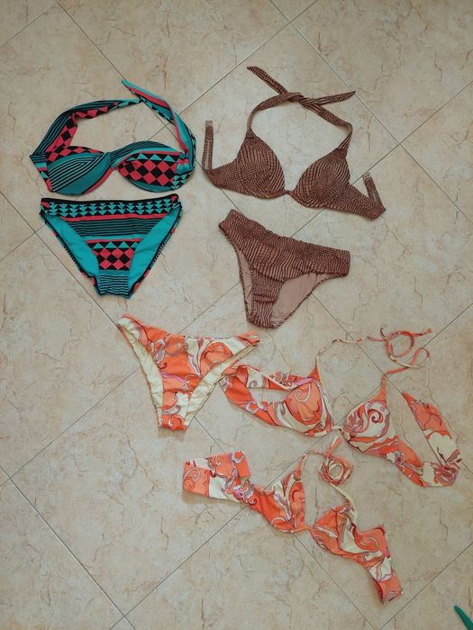 Lote com 3 Bikinis Sra. 36 copa A Calzedonia
