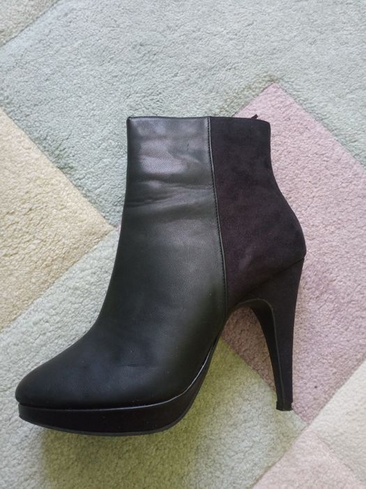 H&M czarne botki 39 jak nowe