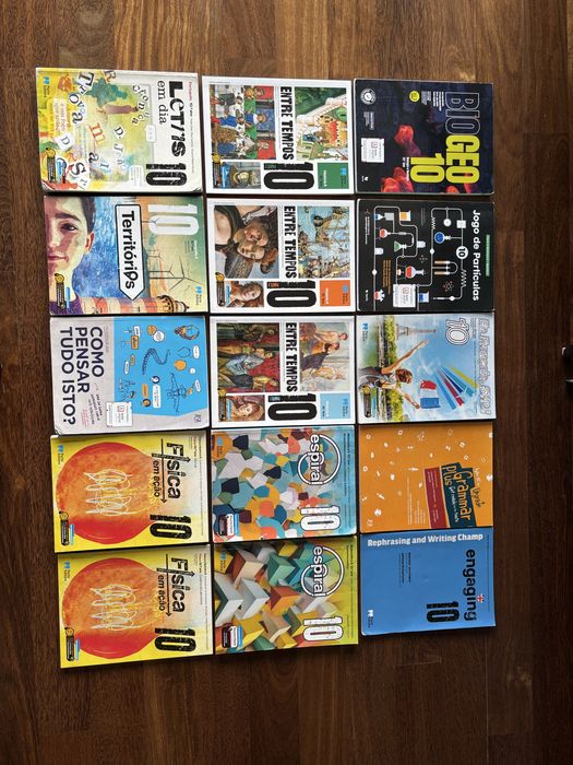 Livros e Cadernos de atividades 10 ano