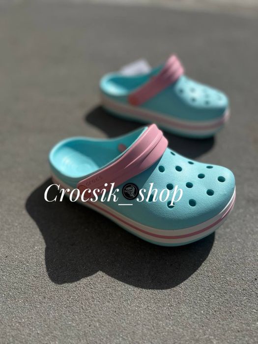 Дитячі крокси сабо crocs crocband kids stucco/ melone