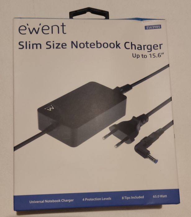 Carregador Universal Portátil Ewent EW3985 65W (Como Novo)
