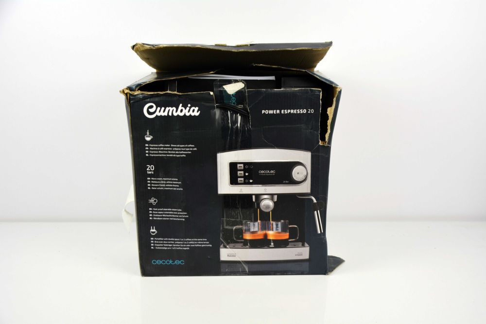 Kolbowy ekspres ciśnieniowy Cecotec Power Espresso 20 850 W srebrny